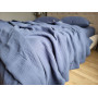 Муслин постельное белье синее 100% хлопок Navy Blue в Leron - фото 1