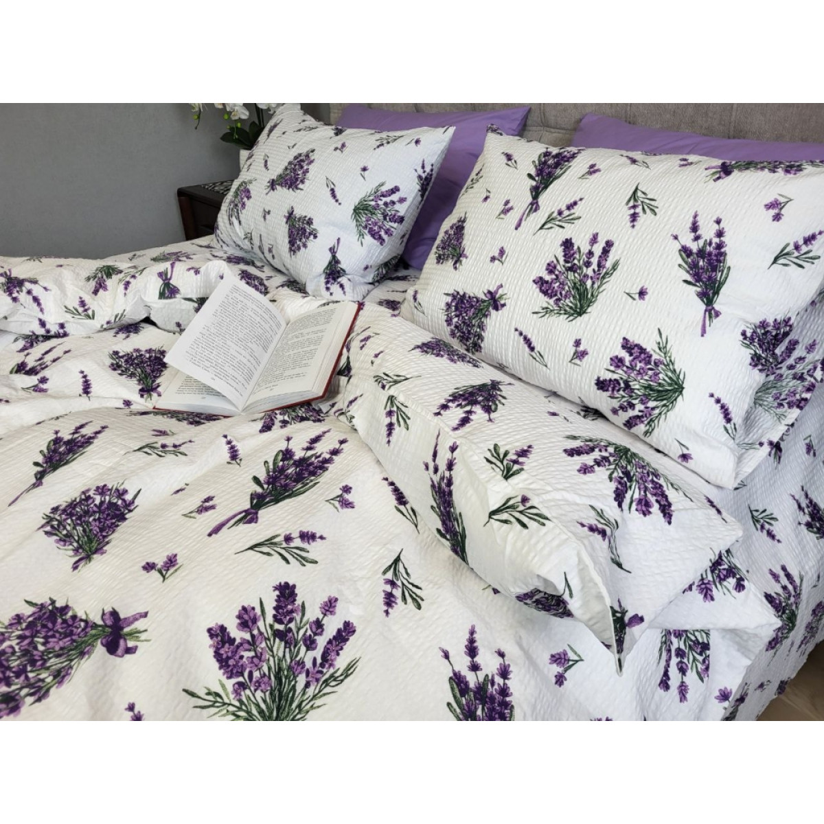 Постільна білизна з ранфорсу гофре (жатка) Лавандове Дихання