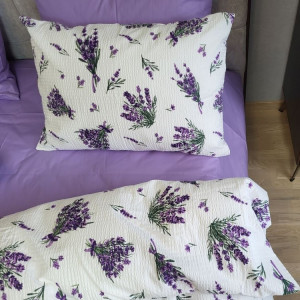 Постіль ранфорс гофре (жатка) Лавандове Дихання Duo