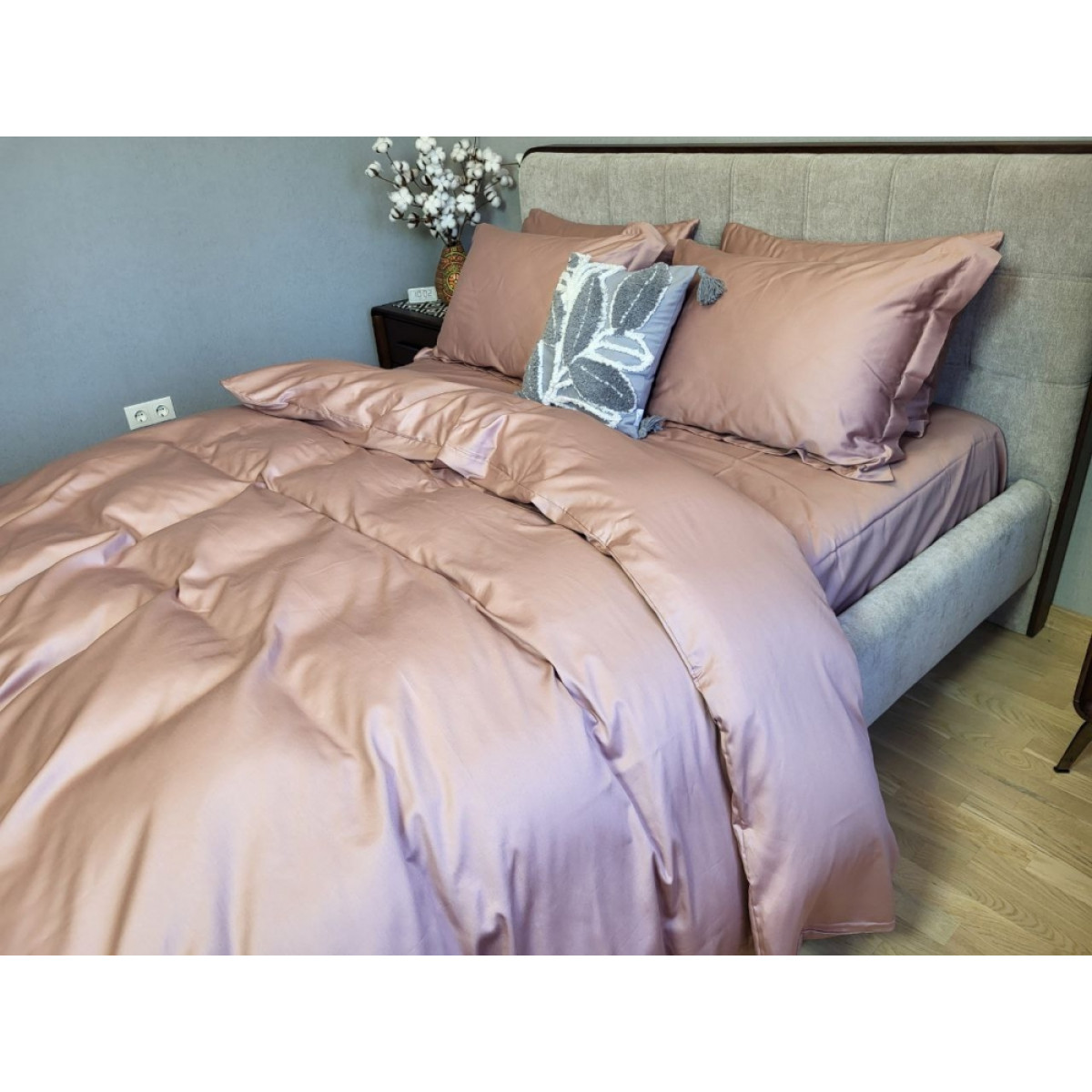 Набір постільної білизни сатин люкс Elite Mauve New Однотонний
