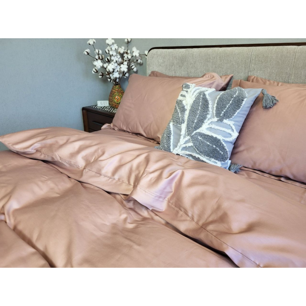 Набір постільної білизни сатин люкс Elite Mauve New Однотонний