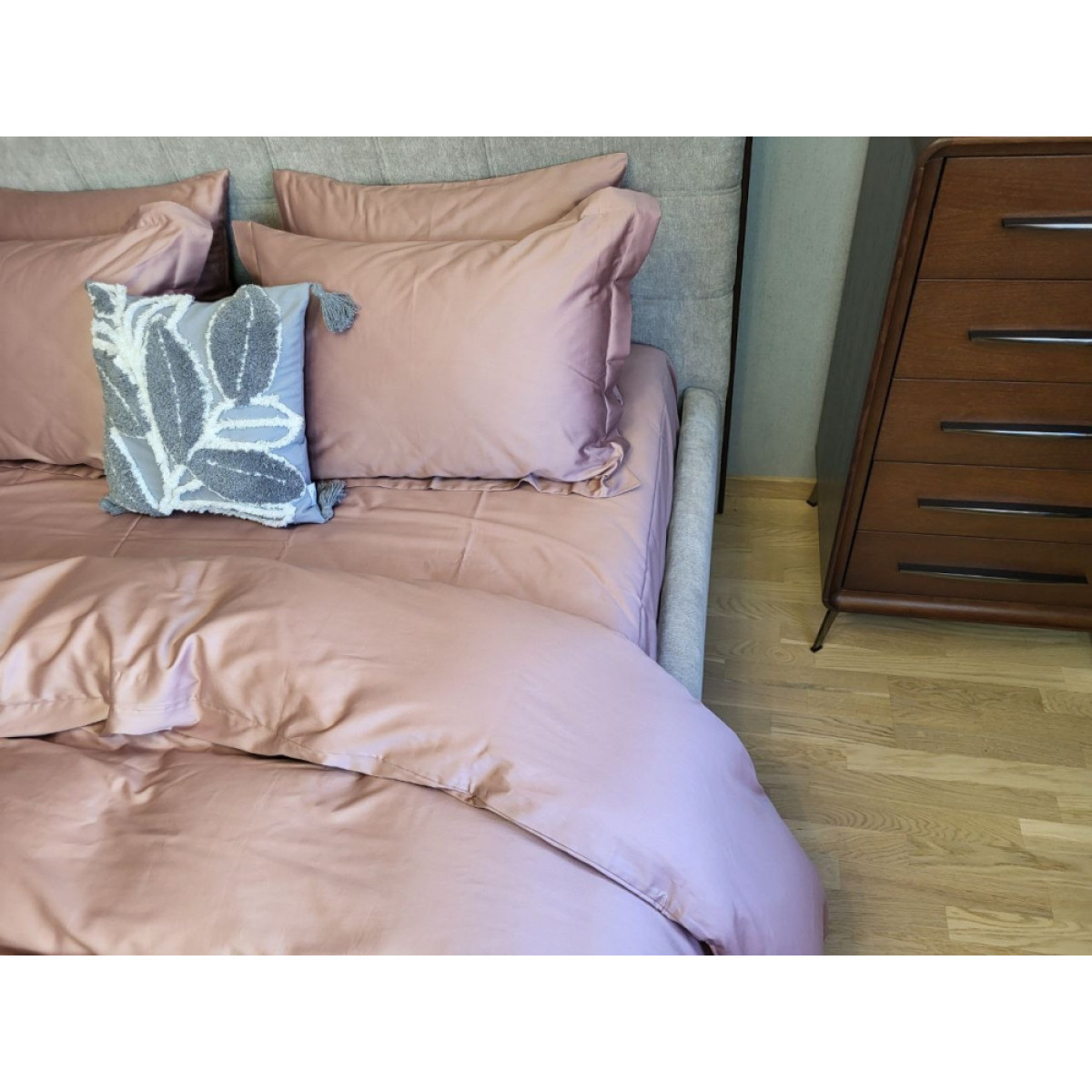 Набір постільної білизни сатин люкс Elite Mauve New Однотонний