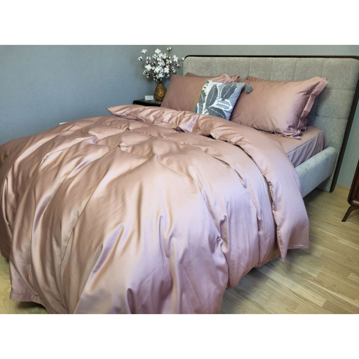Набір постільної білизни сатин люкс Elite Mauve New Однотонний