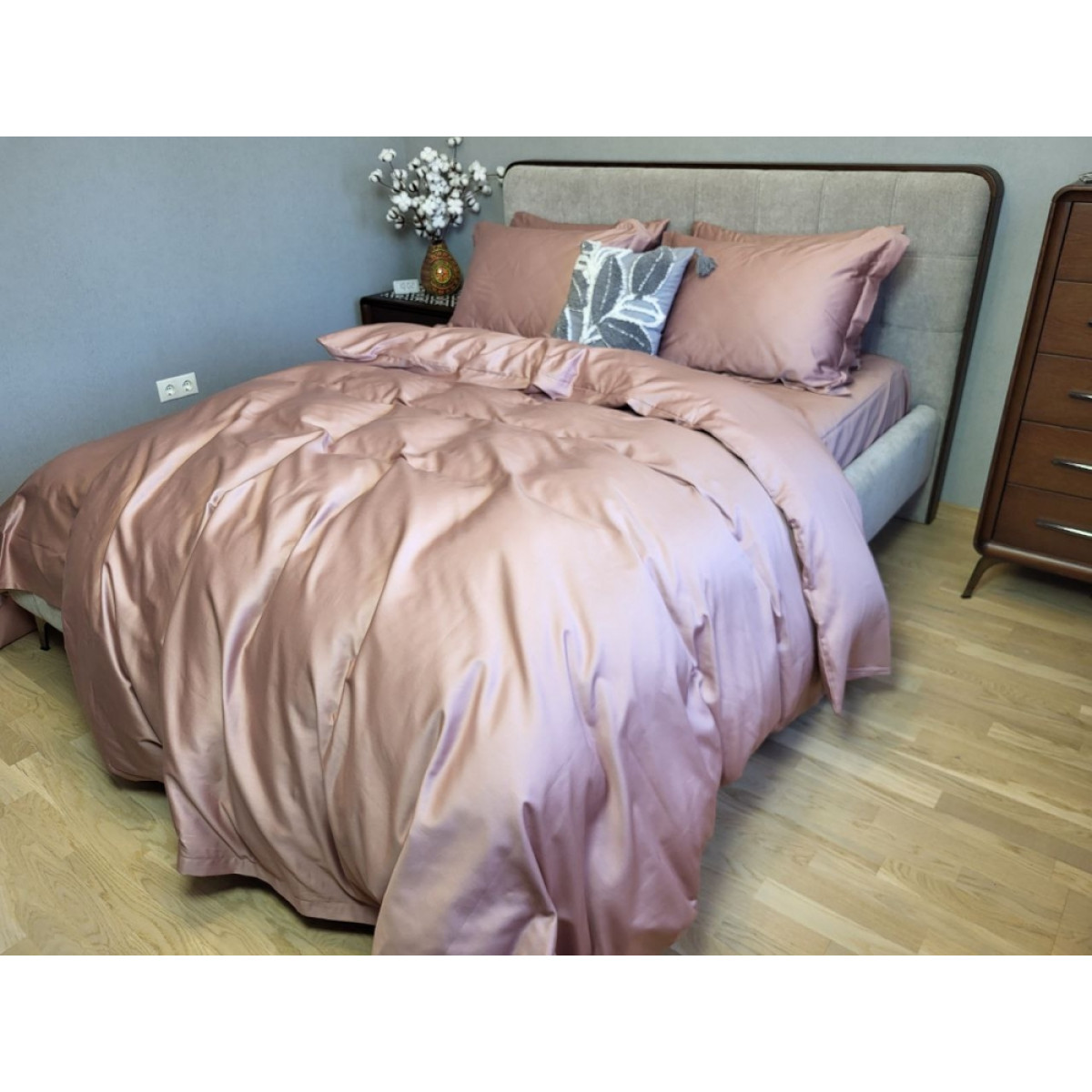 Набір постільної білизни сатин люкс Elite Mauve New Однотонний
