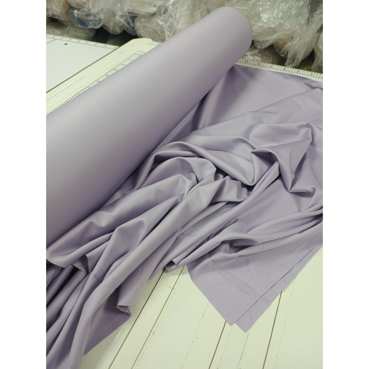Сатин люкс постільна білизна Elite Lavander Однотонний