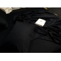 Чорна постільна білизна сатин люкс Elite Black Однотонний в Leron - фото 1