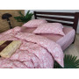 Сатиновий комплект постільної білизни Premium Muscat Rose в Leron - фото 4