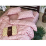 Сатиновий комплект постільної білизни Premium Muscat Rose в Leron - фото 3
