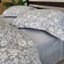 Набір постільної білизни сатин люкс Premium Muscat Gray в Leron - фото 0