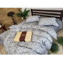 Набір постільної білизни сатин люкс Premium Muscat Gray в Leron - фото 3