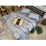Набір постільної білизни сатин люкс Premium Muscat Gray в Leron - фото 1