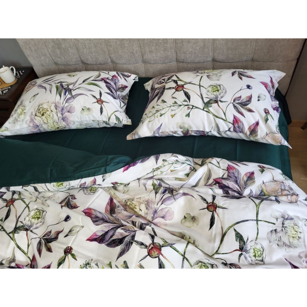 Постільна білизна сатин люкс Premium Peonies