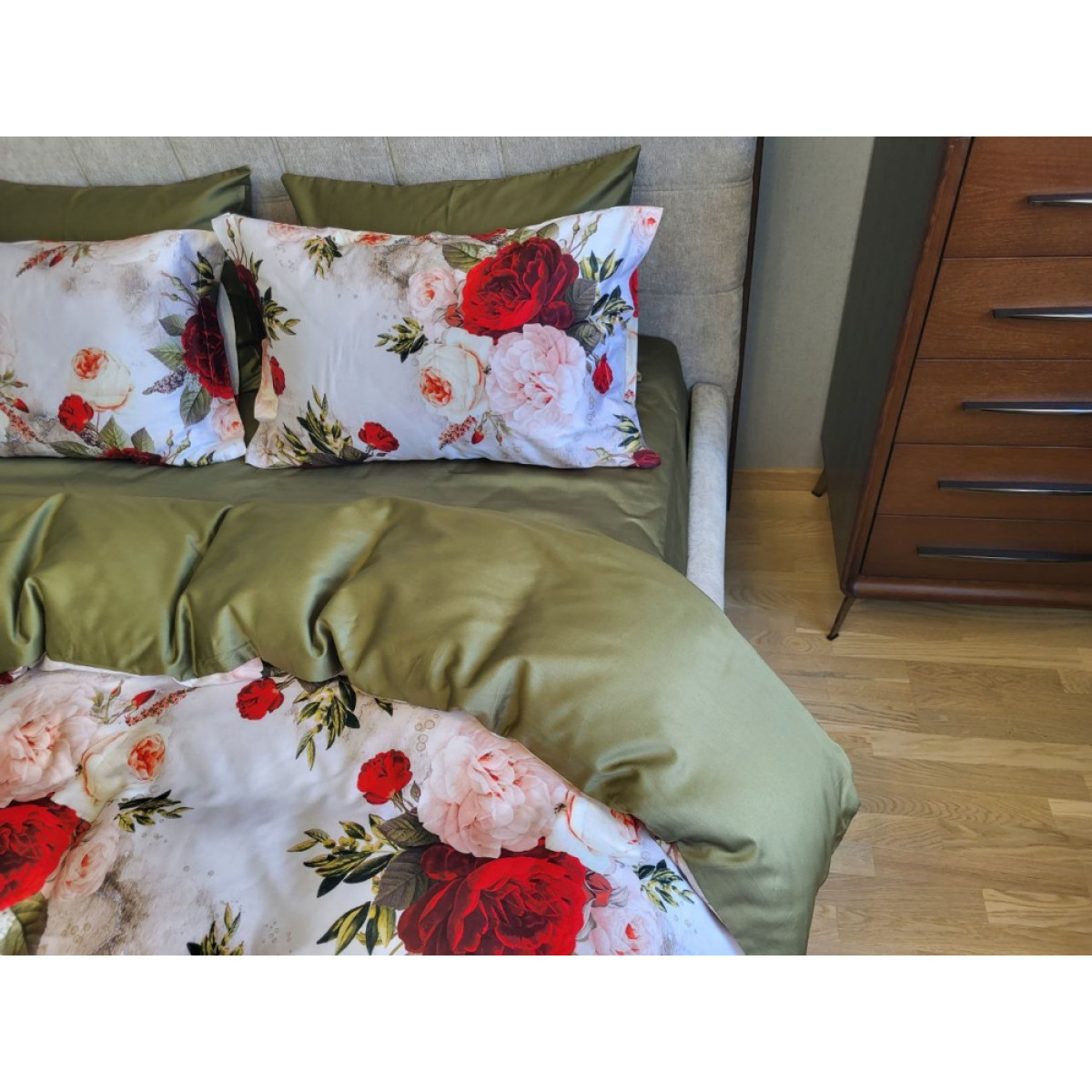 Постільна білизна з сатину люкс Premium Rose