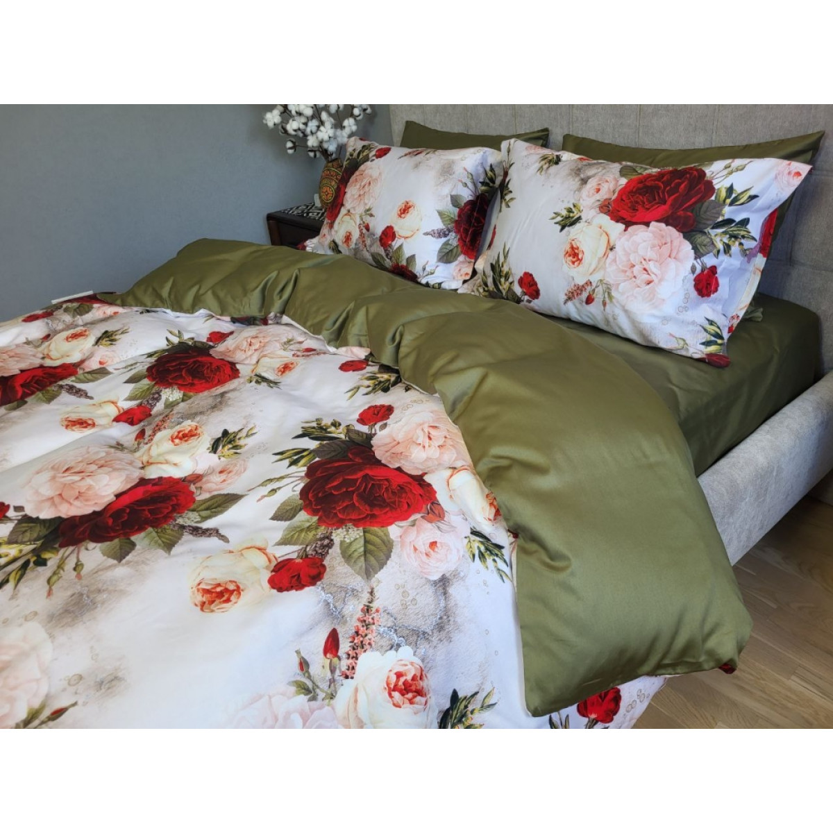Постільна білизна з сатину люкс Premium Rose