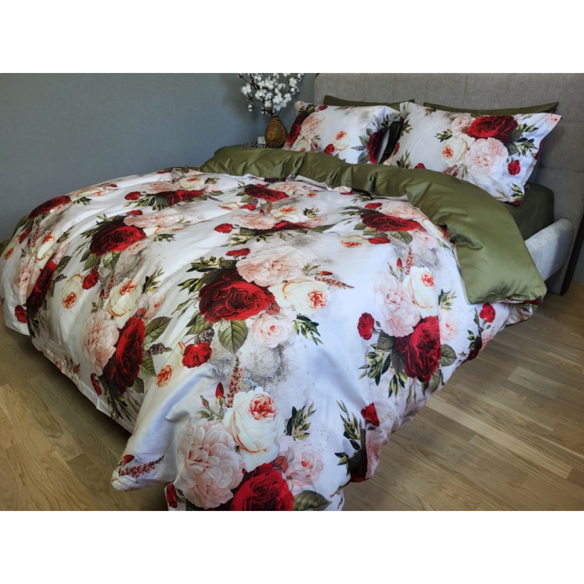 Постільна білизна з сатину люкс Premium Rose