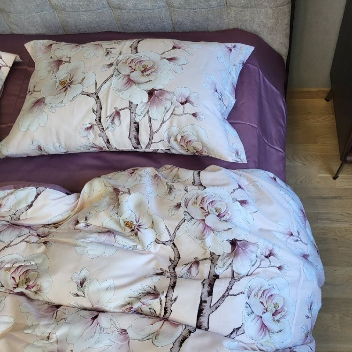 Постіль сатин люкс 100% бавовна Premium Magnolia в Leron - фото