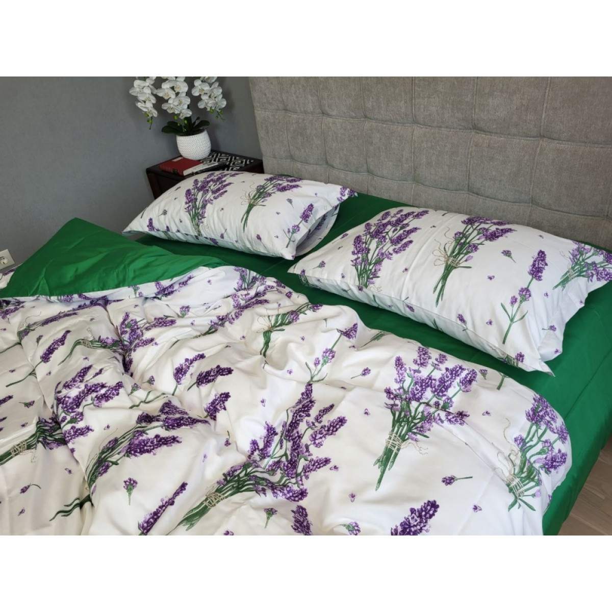 КПБ з сатину люкс Premium Lavender Green