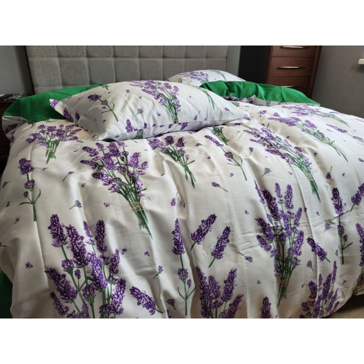 КПБ з сатину люкс Premium Lavender Green