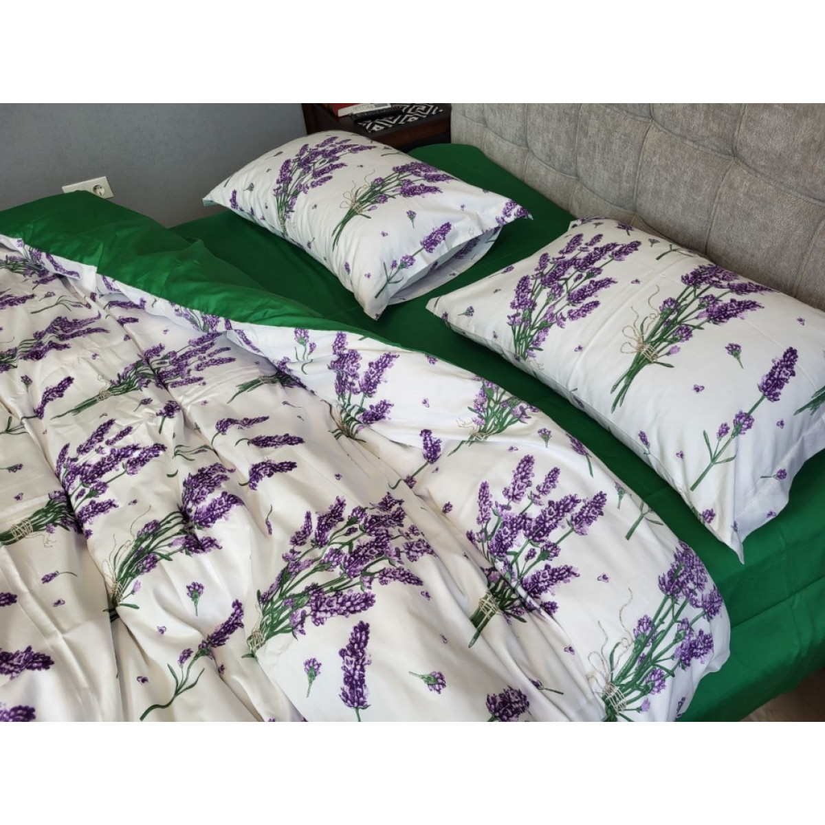 КПБ з сатину люкс Premium Lavender Green