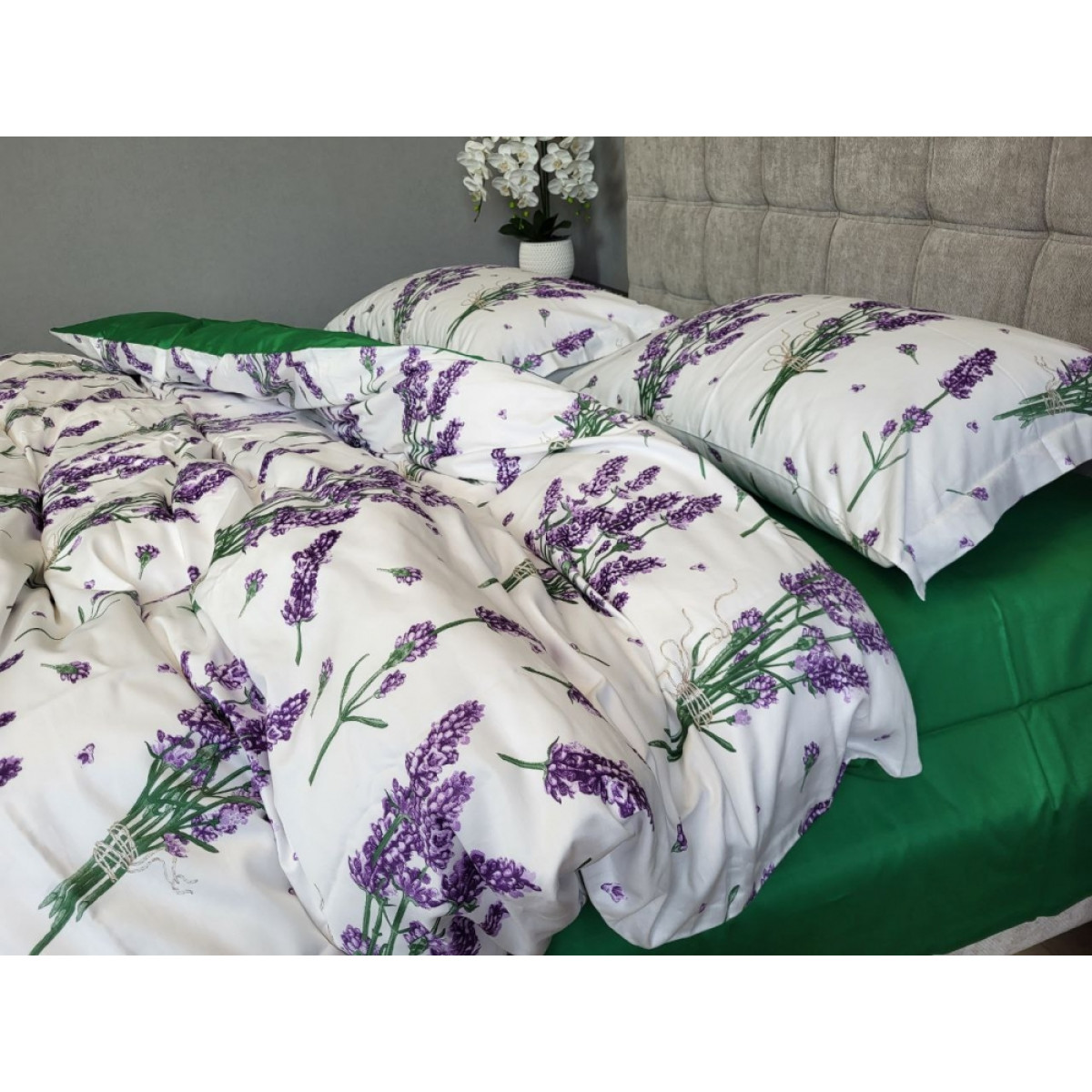 КПБ з сатину люкс Premium Lavender Green