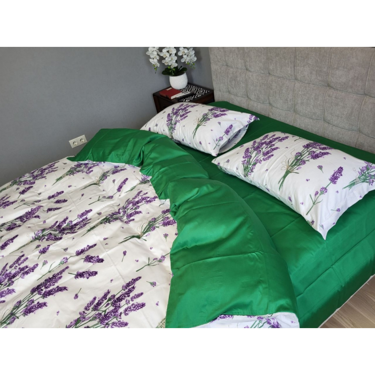 КПБ з сатину люкс Premium Lavender Green