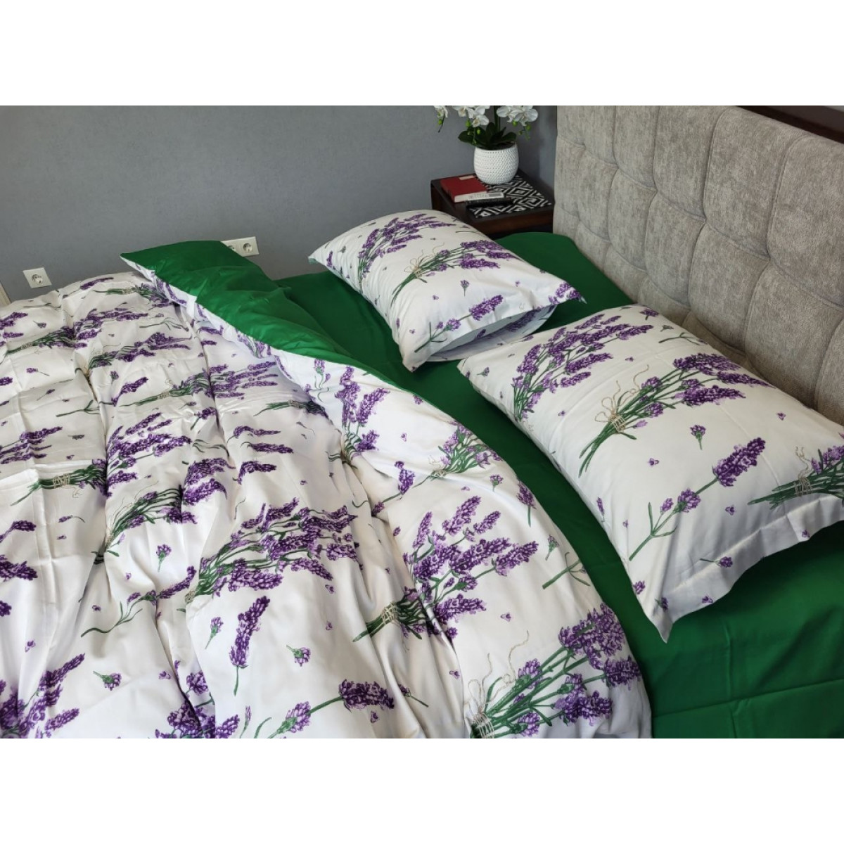 КПБ з сатину люкс Premium Lavender Green