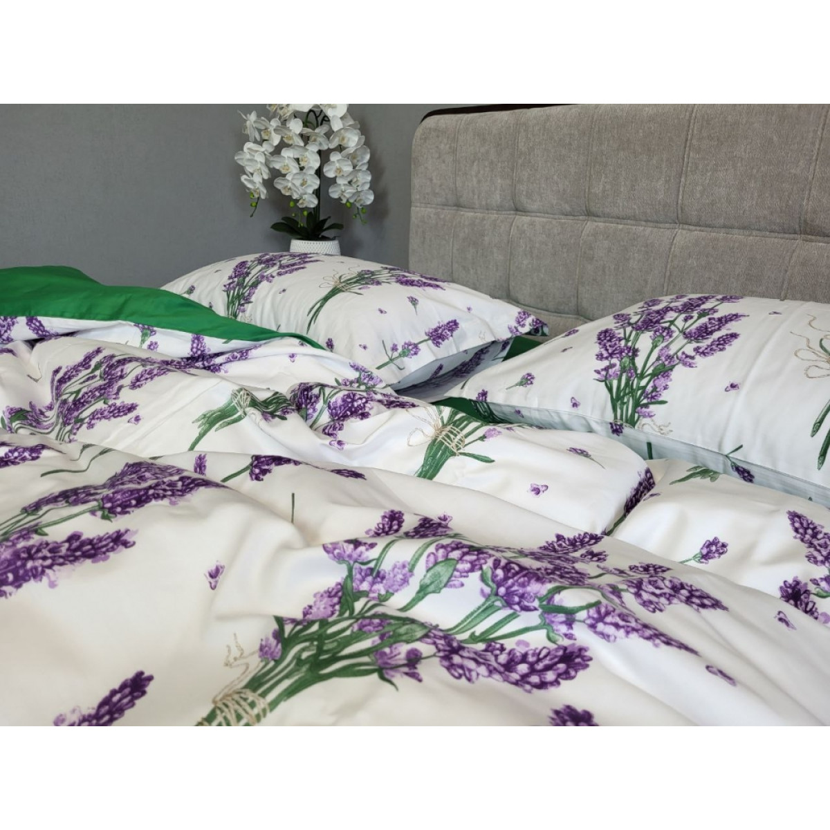 КПБ з сатину люкс Premium Lavender Green
