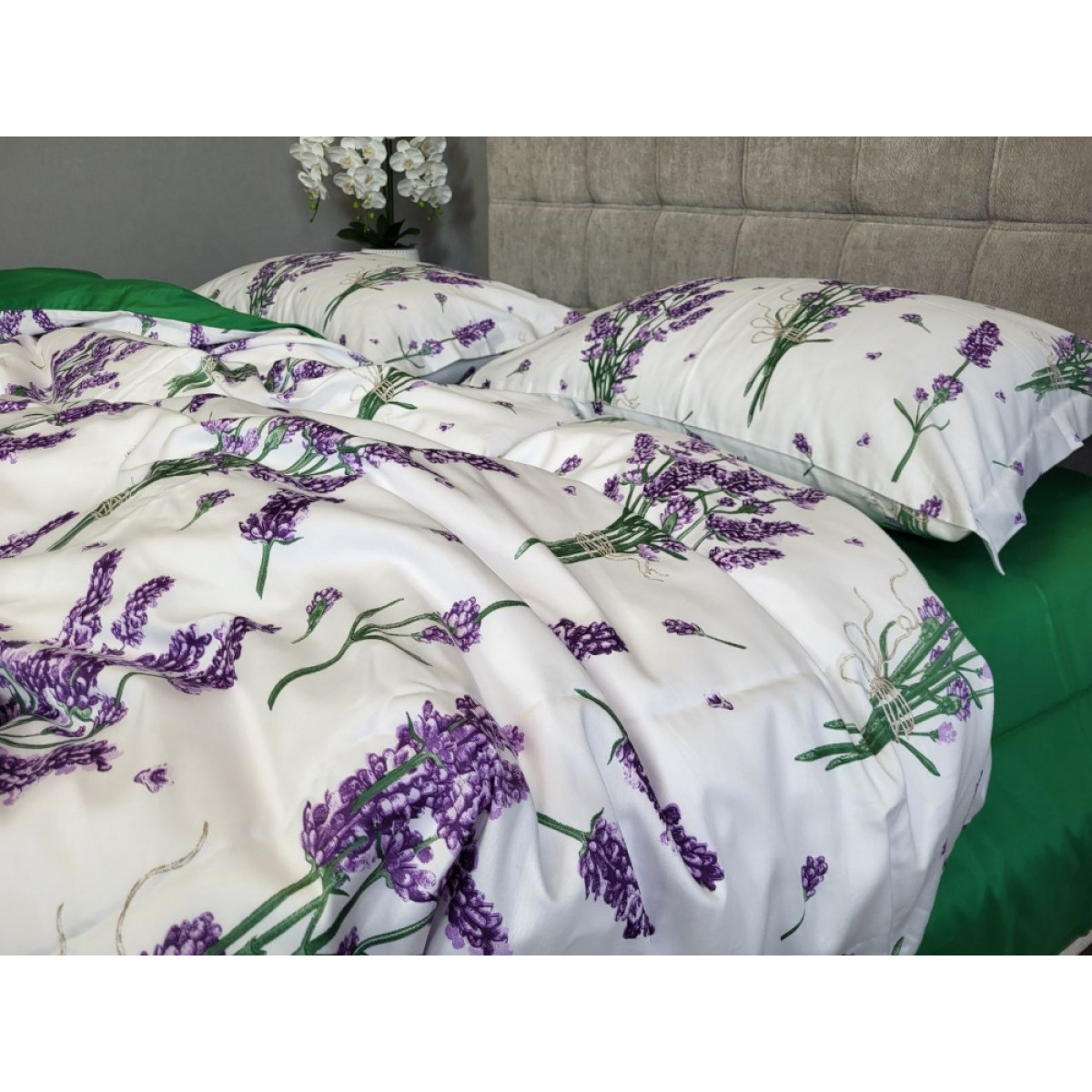 КПБ з сатину люкс Premium Lavender Green