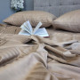 Страйп сатин постельное белье Stripe Lux Beige Tone в Leron - фото 0
