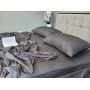 Постільна білизна страйп сатин Stripe Lux Gray Shadow в Leron - фото 3