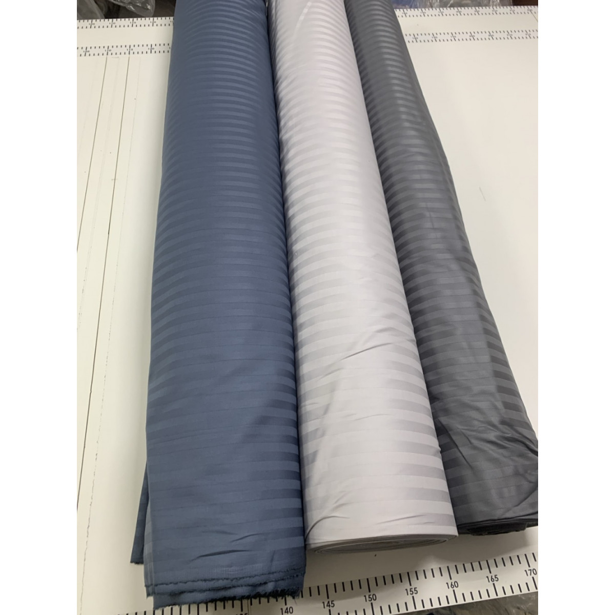Комплект постільної білизни страйп сатин Stripe Lux Light Grey