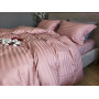 Постіль сатин страйп 100% бавовна Premium Powder Pink в Leron - фото 10
