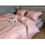 Постіль сатин страйп 100% бавовна Premium Powder Pink в Leron - фото 5