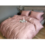 Постіль сатин страйп 100% бавовна Premium Powder Pink в Leron - фото 4