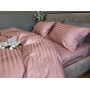 Постіль сатин страйп 100% бавовна Premium Powder Pink в Leron - фото 3