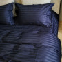 Комплект постільної білизни сатин страйп Premium Blue Berry в Leron - фото 0