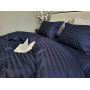 Комплект постільної білизни сатин страйп Premium Blue Berry в Leron - фото 8