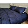 Комплект постільної білизни сатин страйп Premium Blue Berry в Leron - фото 5