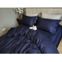 Комплект постільної білизни сатин страйп Premium Blue Berry в Leron - фото 4