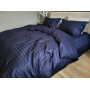 Комплект постільної білизни сатин страйп Premium Blue Berry в Leron - фото 3
