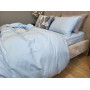 Постіль із вареної бавовни блакитна Sky Blue в Leron - фото 3