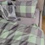Постіль варена бавовна Green Kilt+Rock Gray в Leron - фото 1
