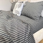 Постіль у смужку з вареної бавовни Style в Leron - фото 0