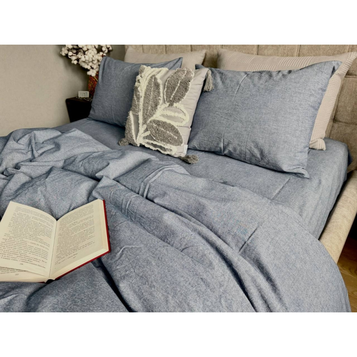 Постільна білизна варена бавовна Jeans Gray