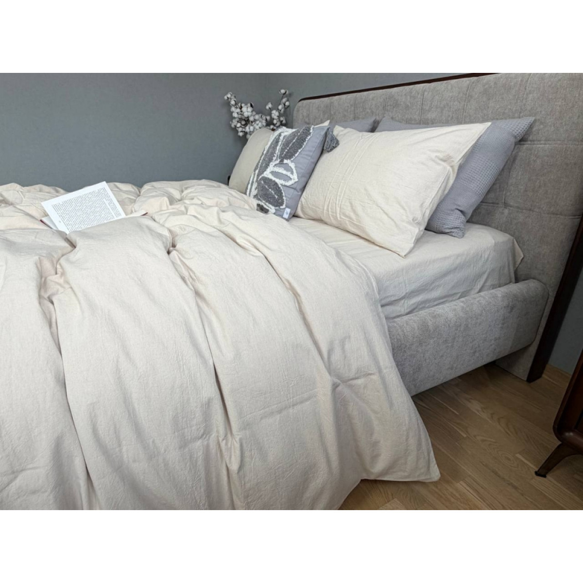 Постільна білизна варена бавовна Creamy Beige