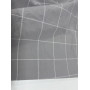Комплект постільної білизни у клітинку варена бавовна Gray Plaid в Leron - фото 6