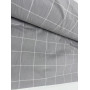 Комплект постільної білизни у клітинку варена бавовна Gray Plaid в Leron - фото 4