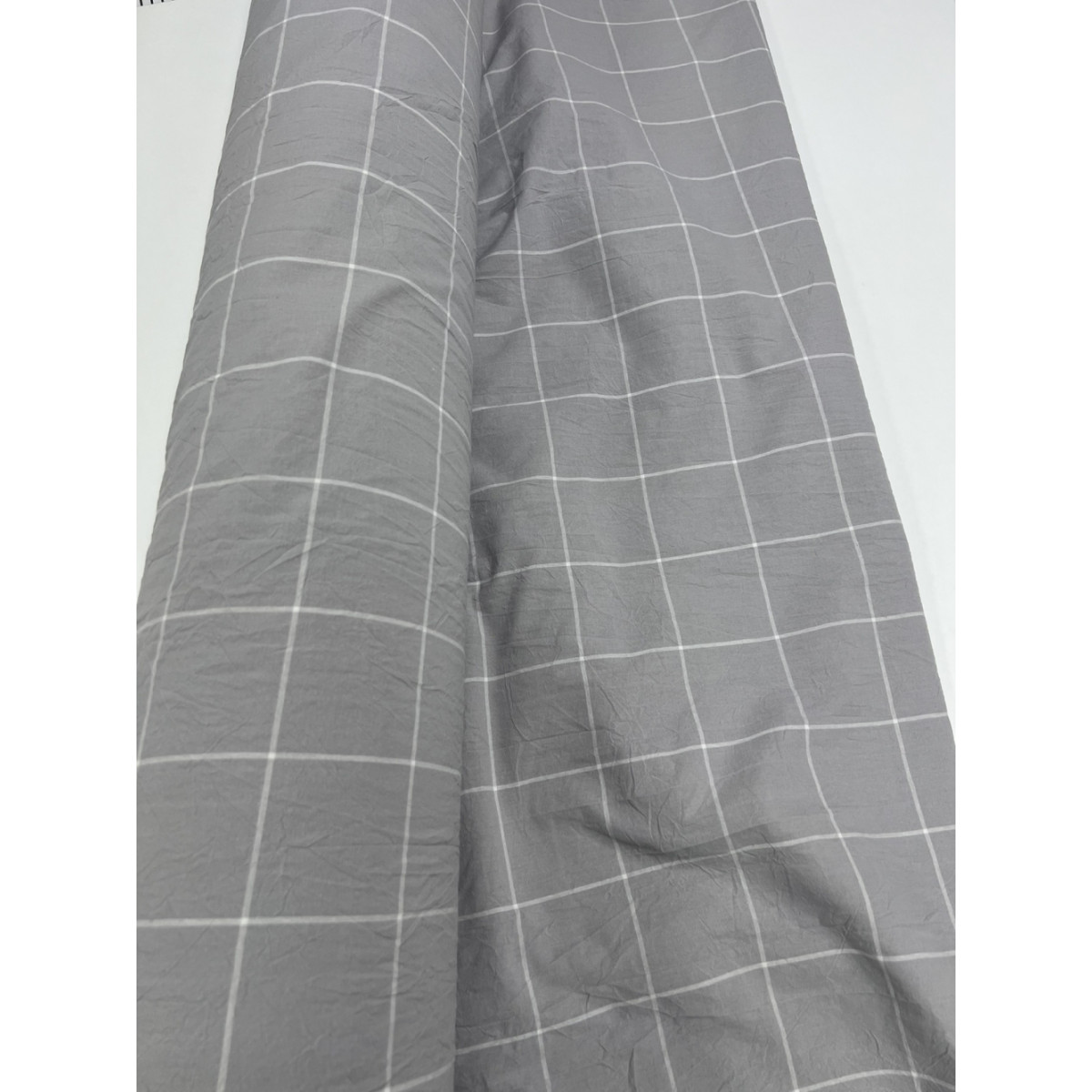 Комплект постільної білизни у клітинку варена бавовна Gray Plaid