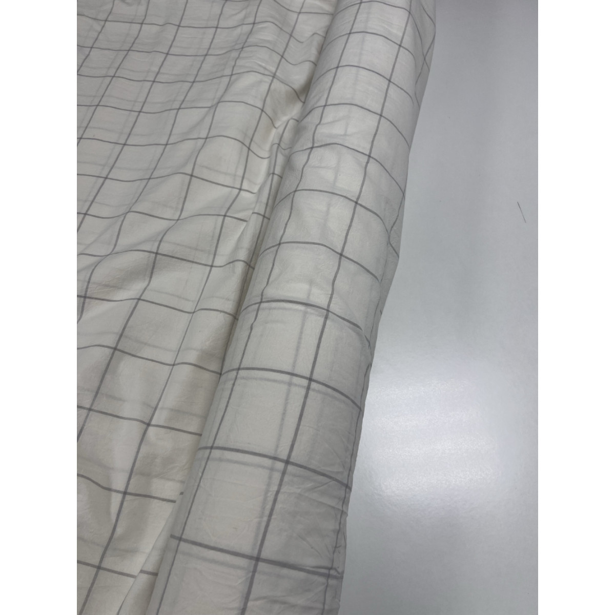 Постіль з вареної бавовни у клітинку White Plaid