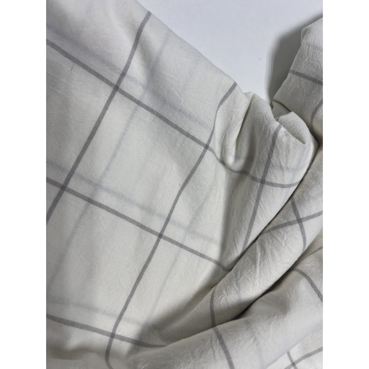 Постіль з вареної бавовни у клітинку White Plaid